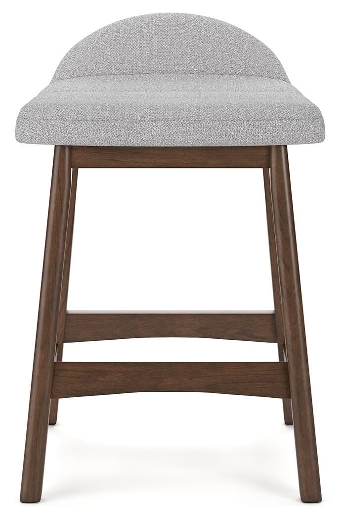 Lyncott Light Gray/Brown Lyncott Counter Height Bar Stool - Brand New