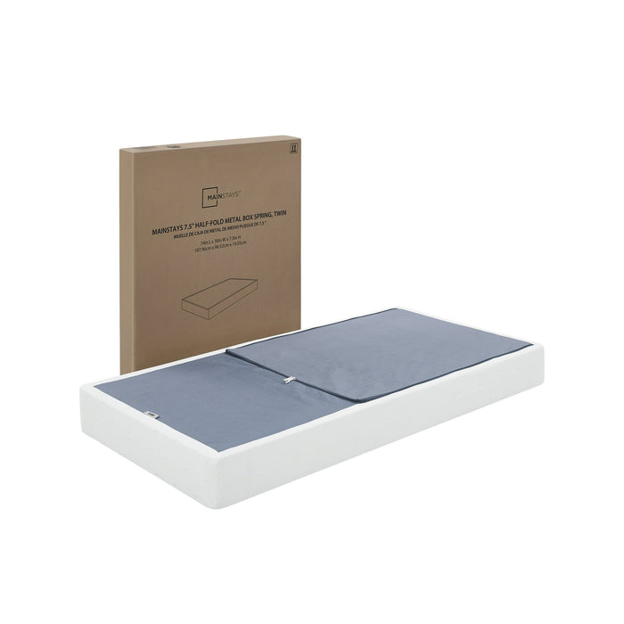 Mainstays 7.5 Half-Fold Metal Box Spring, Twin - Brand New - Open Box