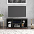 Mainstays Parsons TV Stand for TVs up to 50", Black Oak - Brand New