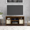 Mainstays Parsons TV Stand for TVs up to 50", Canyon Walnut - Brand New