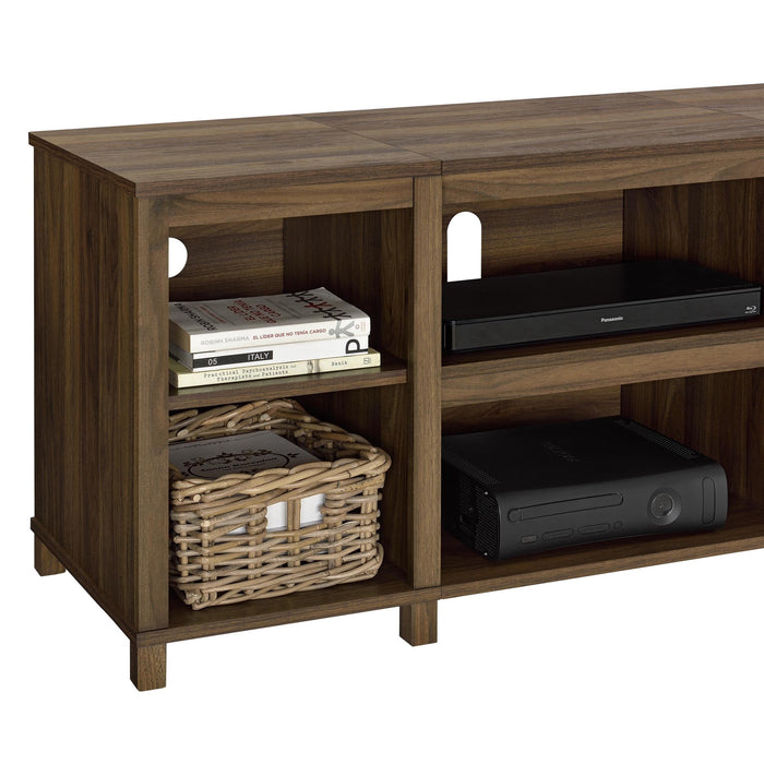 Mainstays Parsons TV Stand for TVs up to 50", Canyon Walnut - Brand New