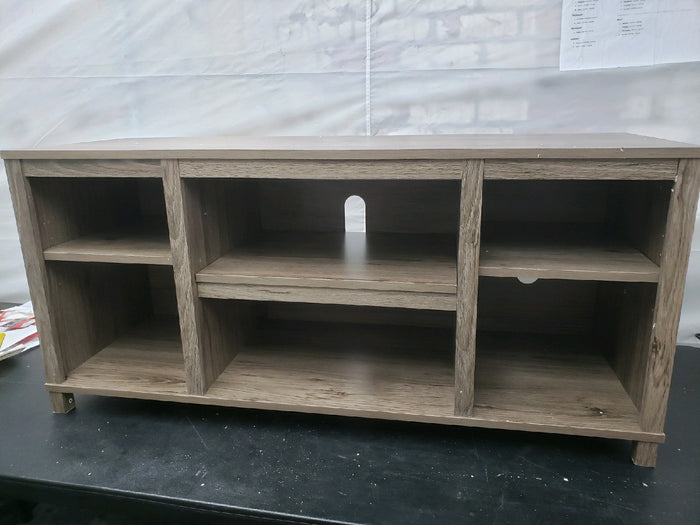 Mainstays Parsons TV Stand for TVs up to 50", Canyon Walnut - Brand New