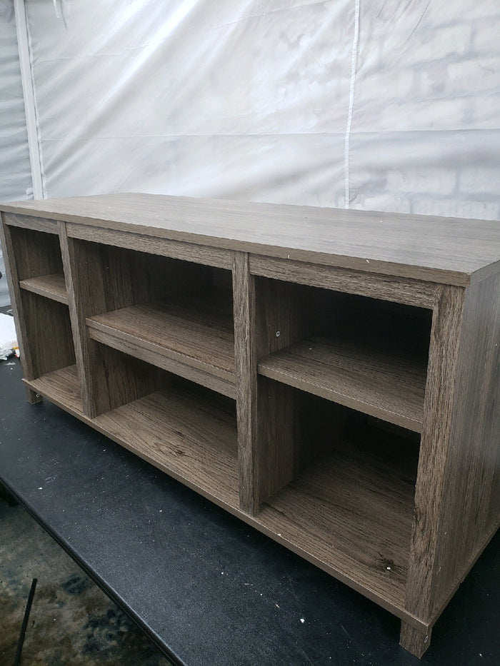Mainstays Parsons TV Stand for TVs up to 50", Canyon Walnut - Brand New