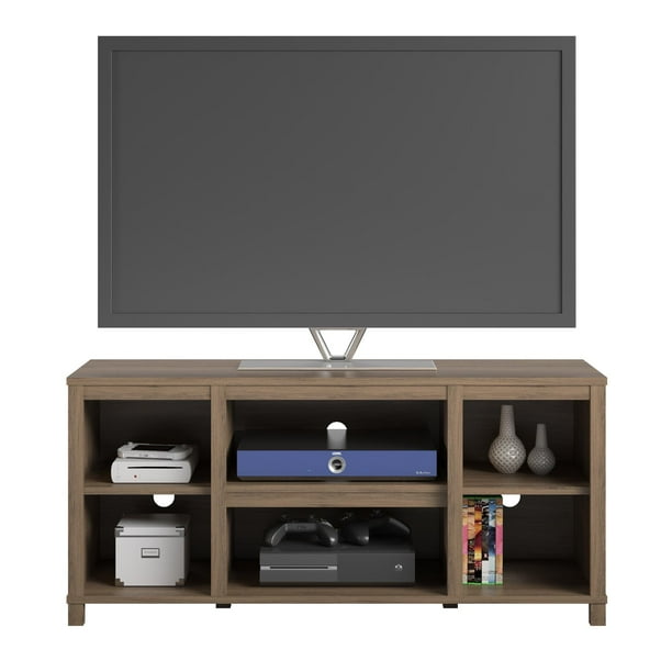 Mainstays Parsons TV Stand for TVs up to 50", Rustic Oak - Brand New