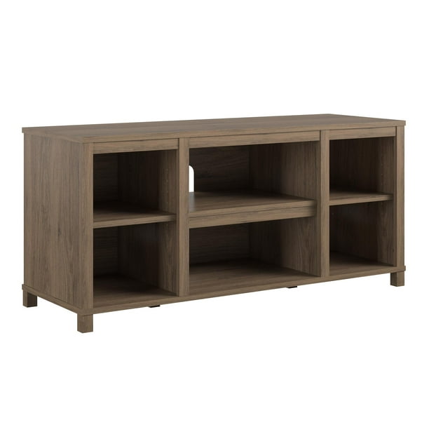 Mainstays Parsons TV Stand for TVs up to 50", Rustic Oak - Brand New