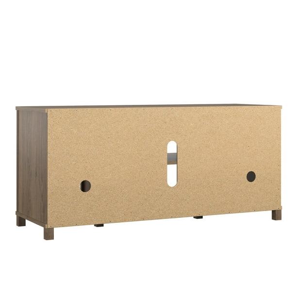 Mainstays Parsons TV Stand for TVs up to 50", Rustic Oak - Brand New