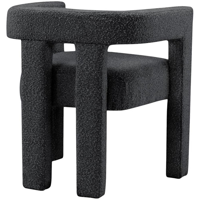 Maklaine Contemporary Fabric Accent Chair in Black - Brand New