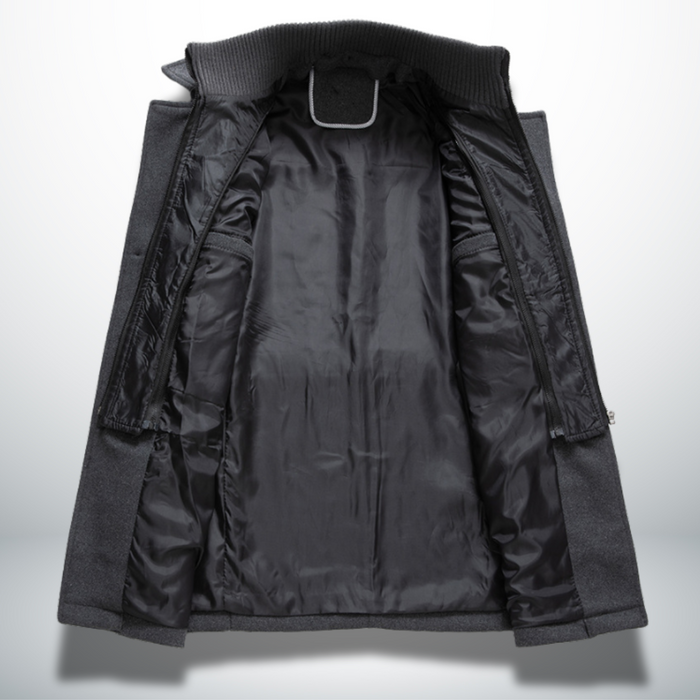 MEELANO Mane | Herre Smart-Casual Frakke i Uld - Klassisk Uldfrakke & Habitfrakke med Knapper