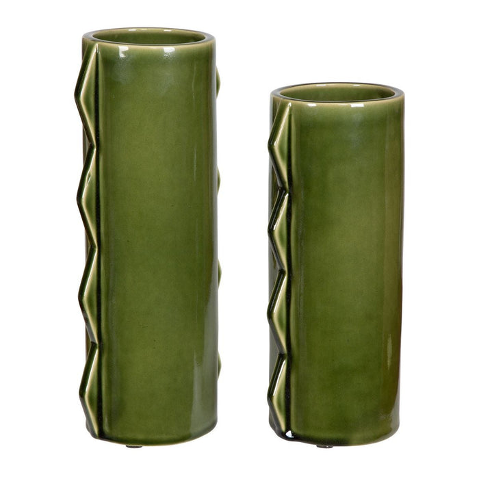 Meander Indoor-Outdoor Vases, S/2