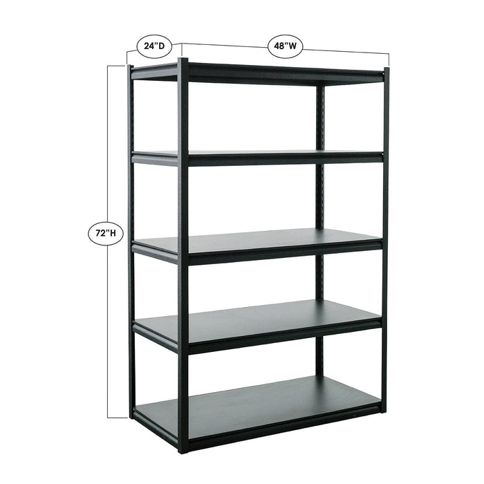 Member's Mark 5 Tier Storage Shelf, 48" W x 24" D x 72" H - Brand New - Open Box