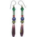 Owen Glass Collection Metro 23 earrings featuring sleek, modern design with geometric metal shapes in a stylish silver finish.