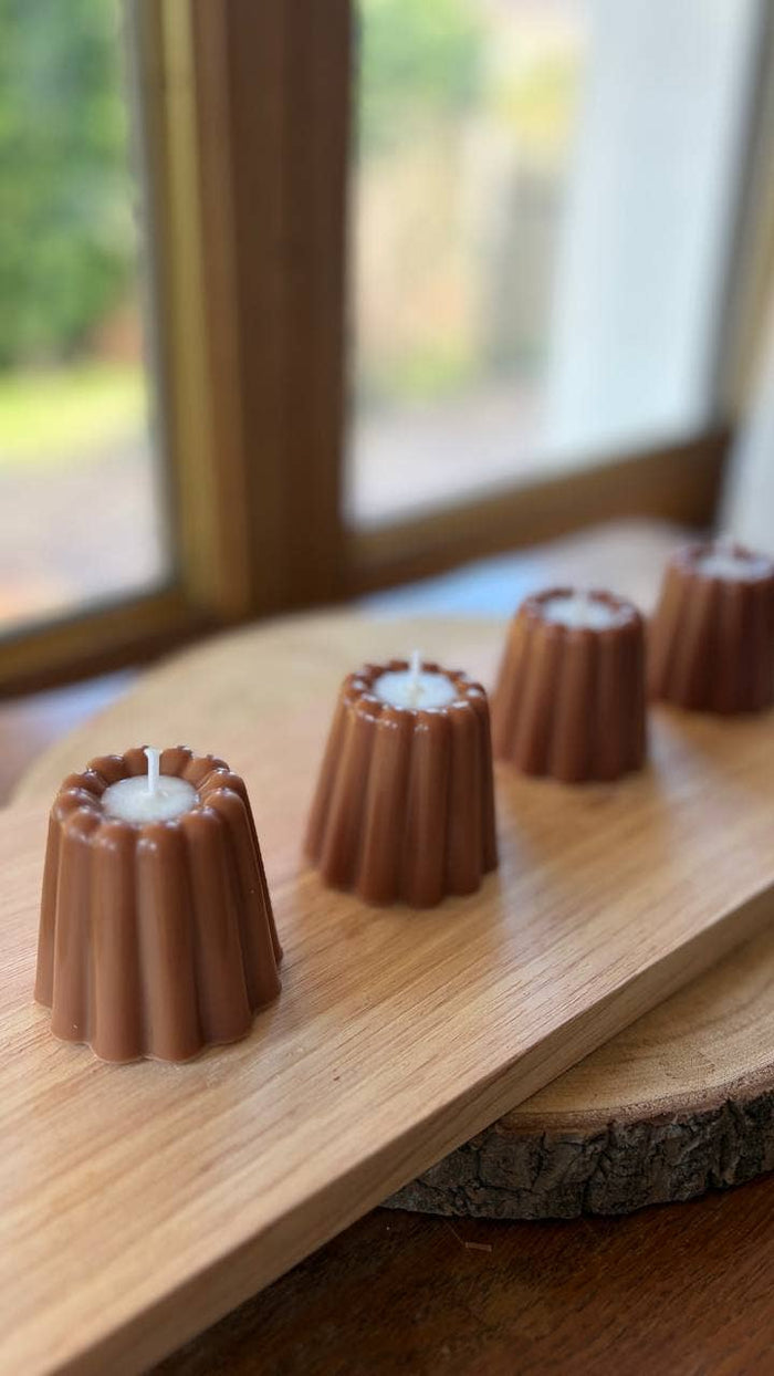Mini Canelé Candle – French Dessert, Scented: Vanilla