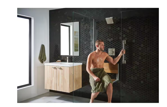 MOEN Fold Down Teak Shower Chair - Brand New