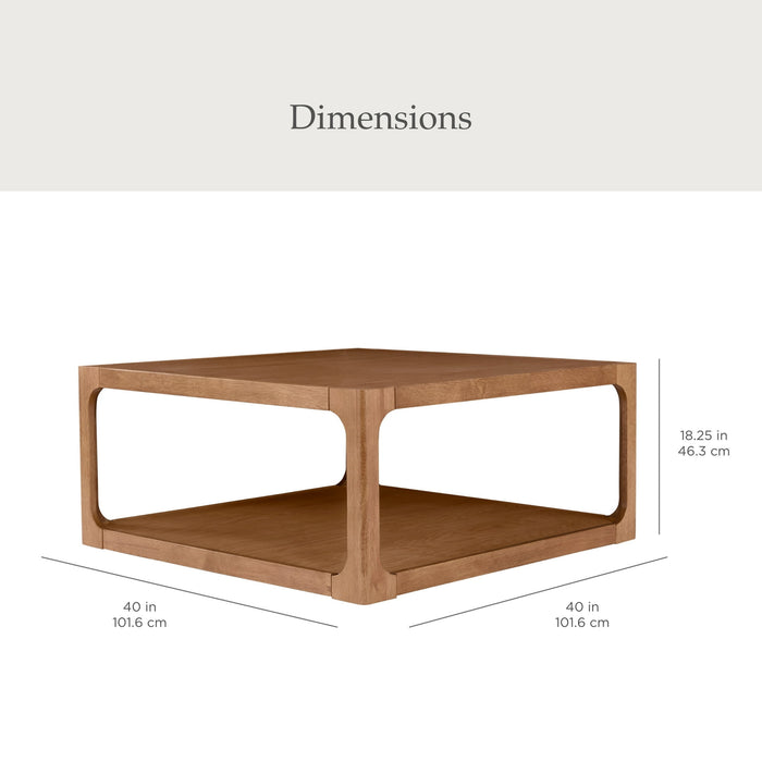My Texas House Haven Coffee Table, Living Room, Warm Brown - Brand New