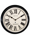 NeXtime Amsterdam Medium Wall Clock - White Dial - Black Markers - 15in Diameter - 3129ZW_42f808c4-c217-4542-910d-c1d256b9cfbf
