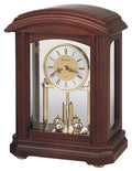 Nordale Mantel Clock by Bulova - Revolving Pendulum - Walnut Finish - B1848