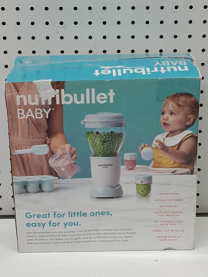 Nutribullet Baby Food Blender NBY10100, Blue/White - Brand New