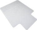 OFM Essentials Collection 36" x 48" Transparent Chair Mat with Lip for Hard Surface