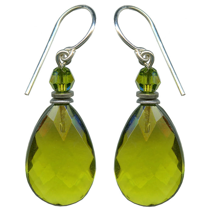 Owen Glass Collection High Street 8 earrings featuring sleek, modern design with geometric shapes in polished metal finish.