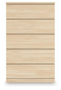 Onita Natural Five Drawer Chest - Brand New