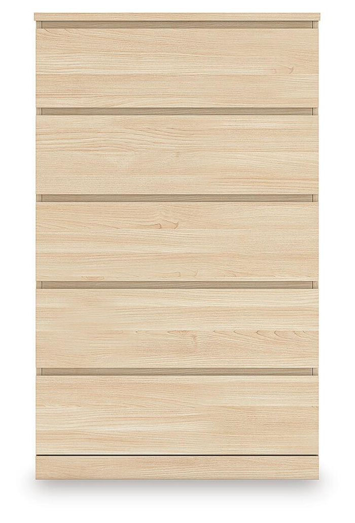 Onita Natural Five Drawer Chest - Brand New
