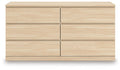 Onita Natural Six Drawer Dresser - Brand New