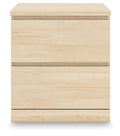 Onita Natural Two Drawer Night Stand - Brand New