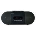 onn. Portable Bluetooth CD/Cassette Boombox with AM/FM Radio, Black - Brand New