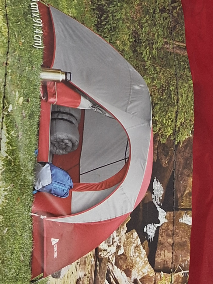 Ozark Trail 1-Person Backpacking Tent with Large Door for Easy Entry, Carry Weight-4.4lbs. - Used, Like New