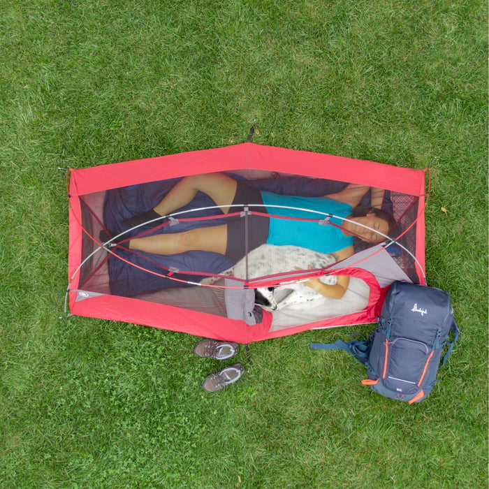 Ozark Trail 1-Person Backpacking Tent with Large Door for Easy Entry, Carry Weight-4.4lbs. - Used, Like New