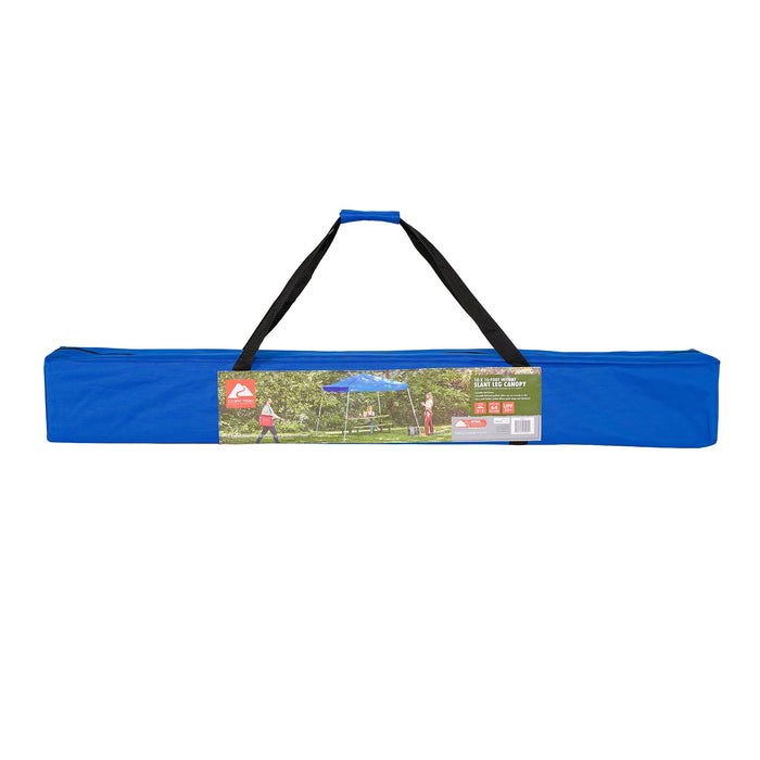 Ozark Trail 10'x10' Instant Slant Leg Pop-up Outdoor Canopy Tent, Blue - Brand New