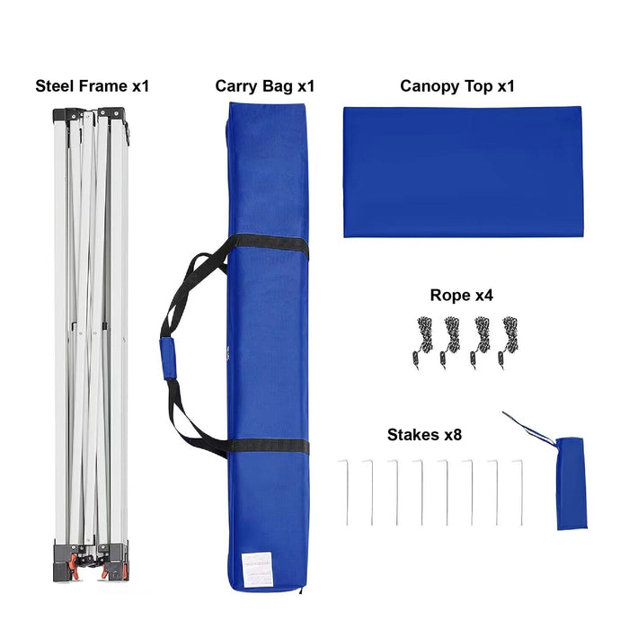 Ozark Trail 10'x10' Instant Slant Leg Pop-up Outdoor Canopy Tent, Blue - Brand New