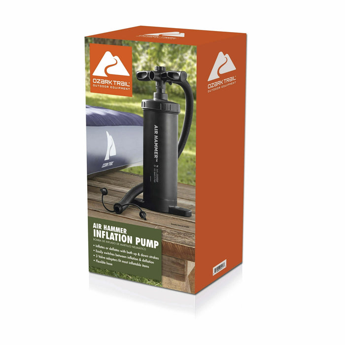 Ozark Trail 14.5" Manual Air Pump, Black - Used, Like New