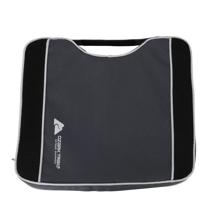 Ozark Trail 430-GRAY Gray and Black Stadium Cushion - Brand New