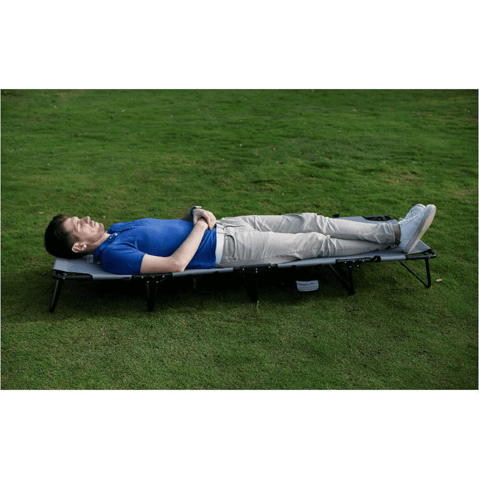 Ozark Trail Camping Folding with Easy Setup Cot, Gray, Adult,75.6in x 25 in x 8.46in, Polyester - Brand New