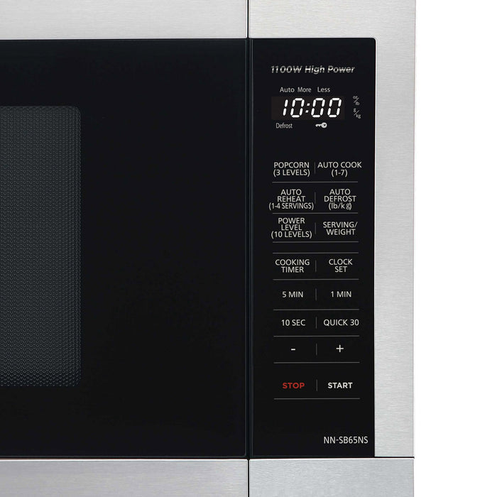 Panasonic 1.3 Cu. ft. Countertop Microwave Oven,1100W, Stainless Steel – NN-SB65NS - Brand New