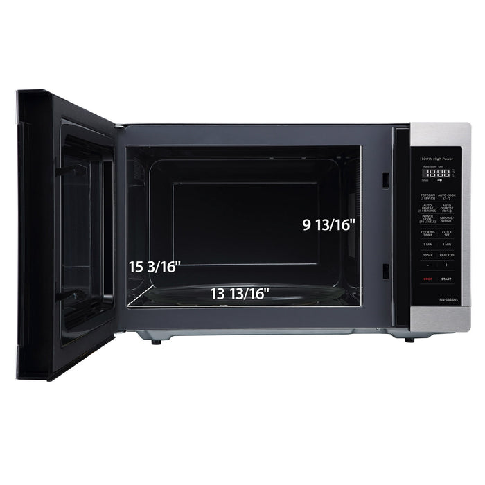 Panasonic 1.3 Cu. ft. Countertop Microwave Oven,1100W, Stainless Steel – NN-SB65NS - Brand New