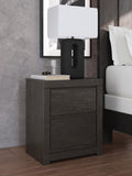 Parlayon Charcoal Two Drawer Night Stand - Brand New