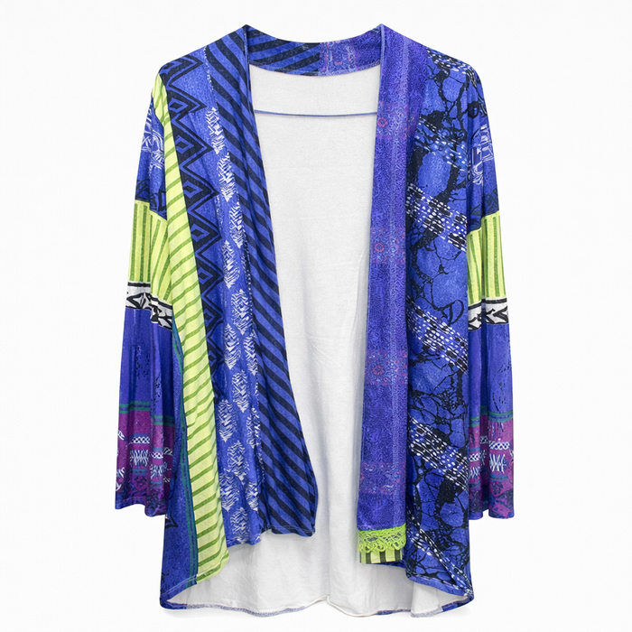 MEELANO Parsha | Dame Langærmet Strikcardigan med Knapper - Elegant & Blød Strikjakke Blå