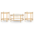 Pearlox Gold Occasional Table Set (3/CN) - Brand New