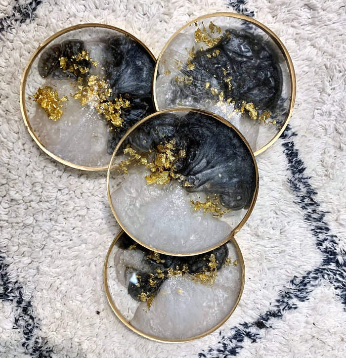 Perfectly Round Coasters: Copper