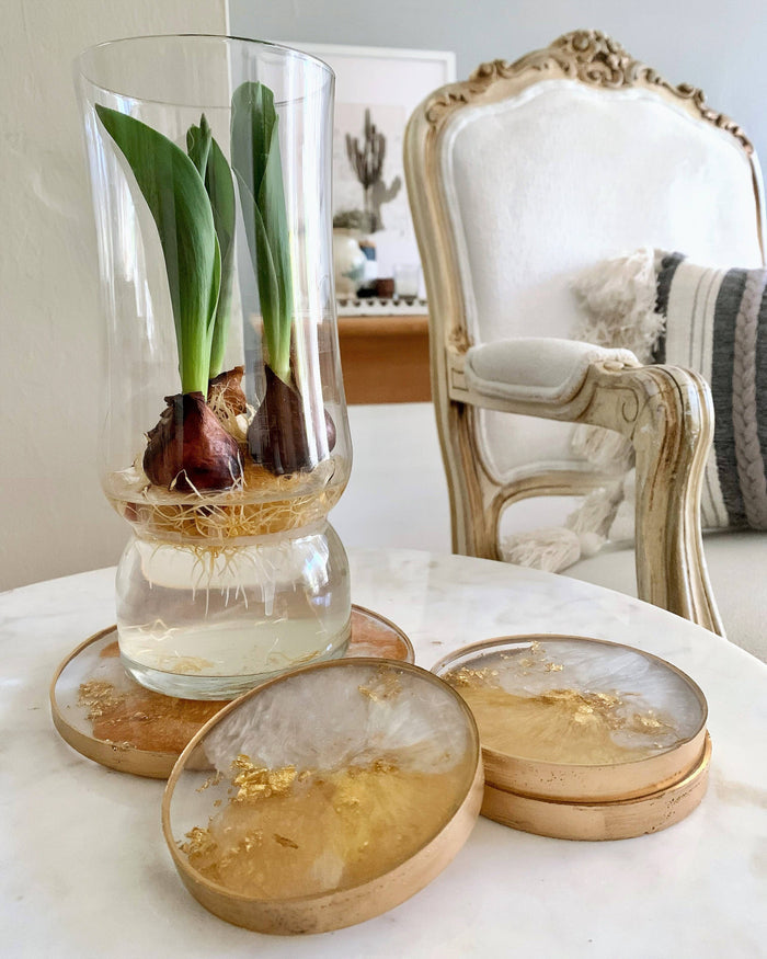 Perfectly Round Coasters: Olive