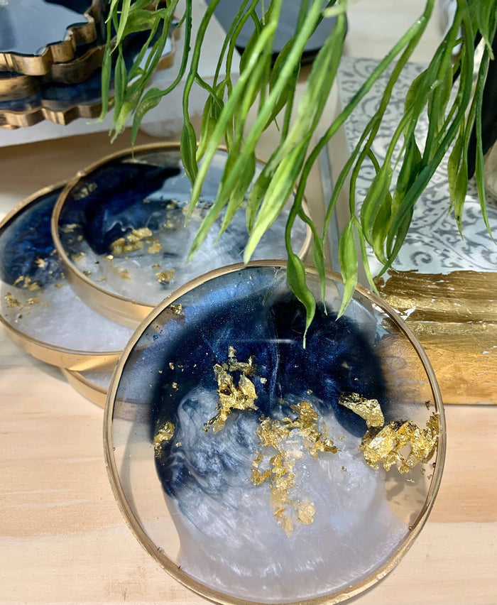 Perfectly Round Coasters: Olive