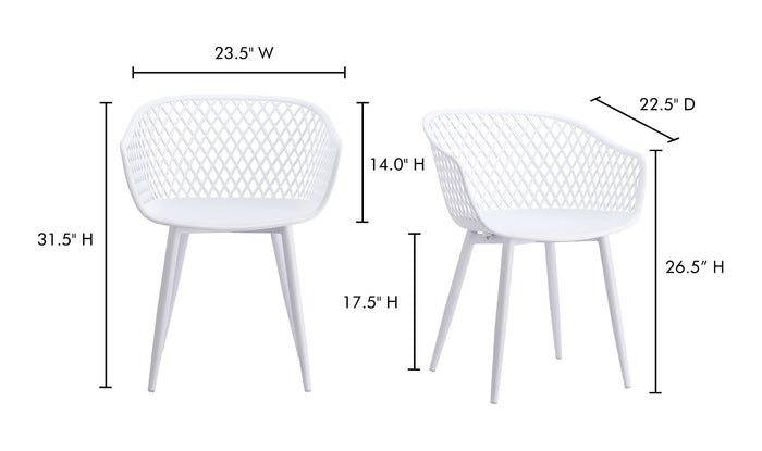 Piazza Outdoor Dining Chair/Set of 2 - Hedi's Furniture