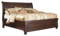Porter Rustic Brown Sleigh Bedroom Collection