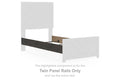 Prendonea Charcoal Twin Panel Rails