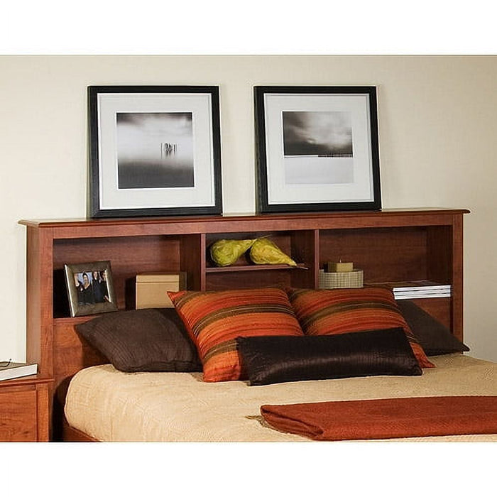 Prepac Monterey Cherry Full/Queen Bookcase Headboard - Brand New - Open Box