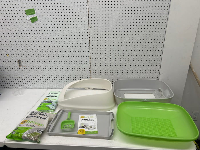 Purina Tidy Cats Litter Box System, BREEZE System Starter Kit Litter Box, Litter Pellets & Pads - Brand New