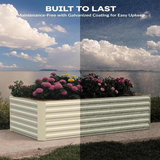 Qeetex 8x4x2ft Steel Raised Garden Bed Kit - Brand New
