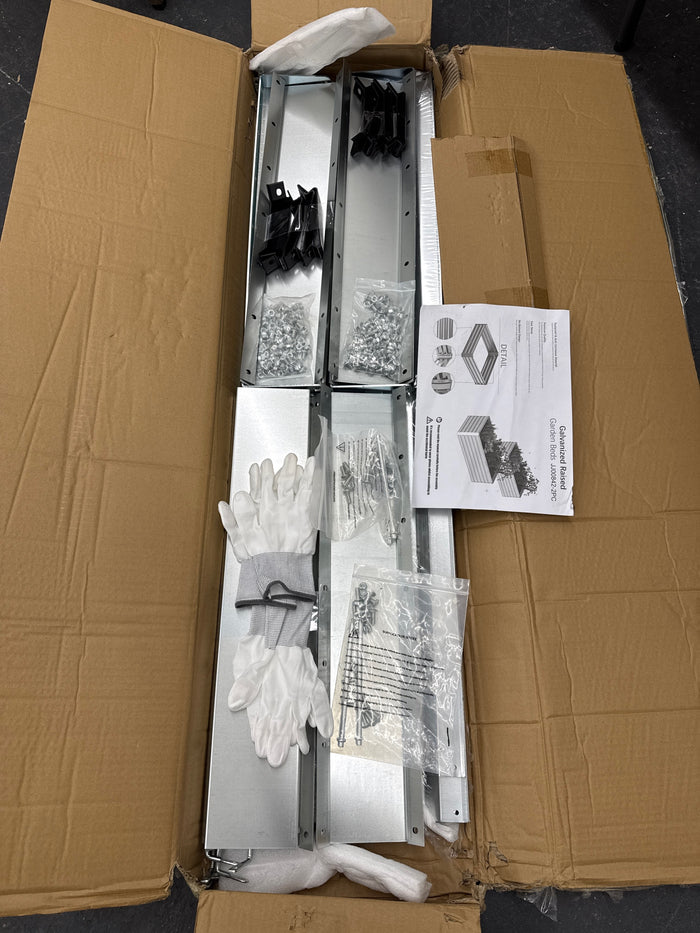 Qeetex 8x4x2ft Steel Raised Garden Bed Kit - Brand New